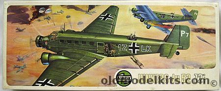 Airfix 1/72 Junkers JU-52/3m g7e Transport Swiss or German Luftwaffe, 05008-9 plastic model kit